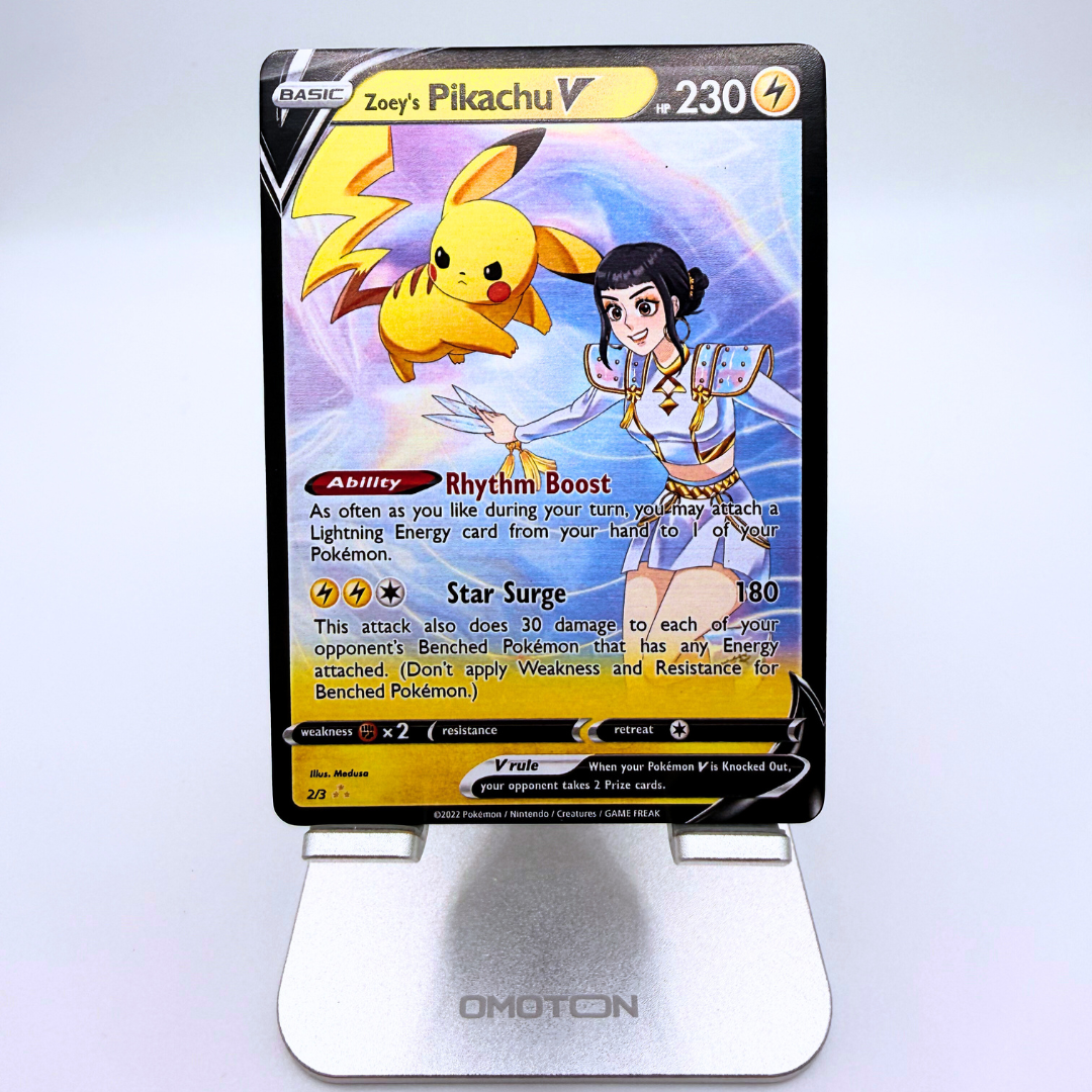 Zoey's Pikachu V Custom Pokémon Card
