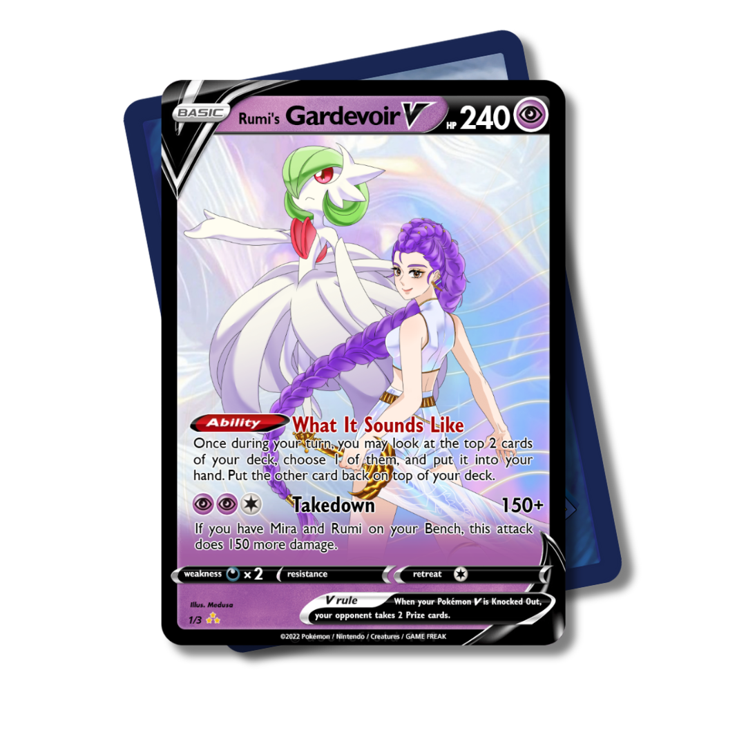 Rumi's Gardevior V Custom Pokémon Card